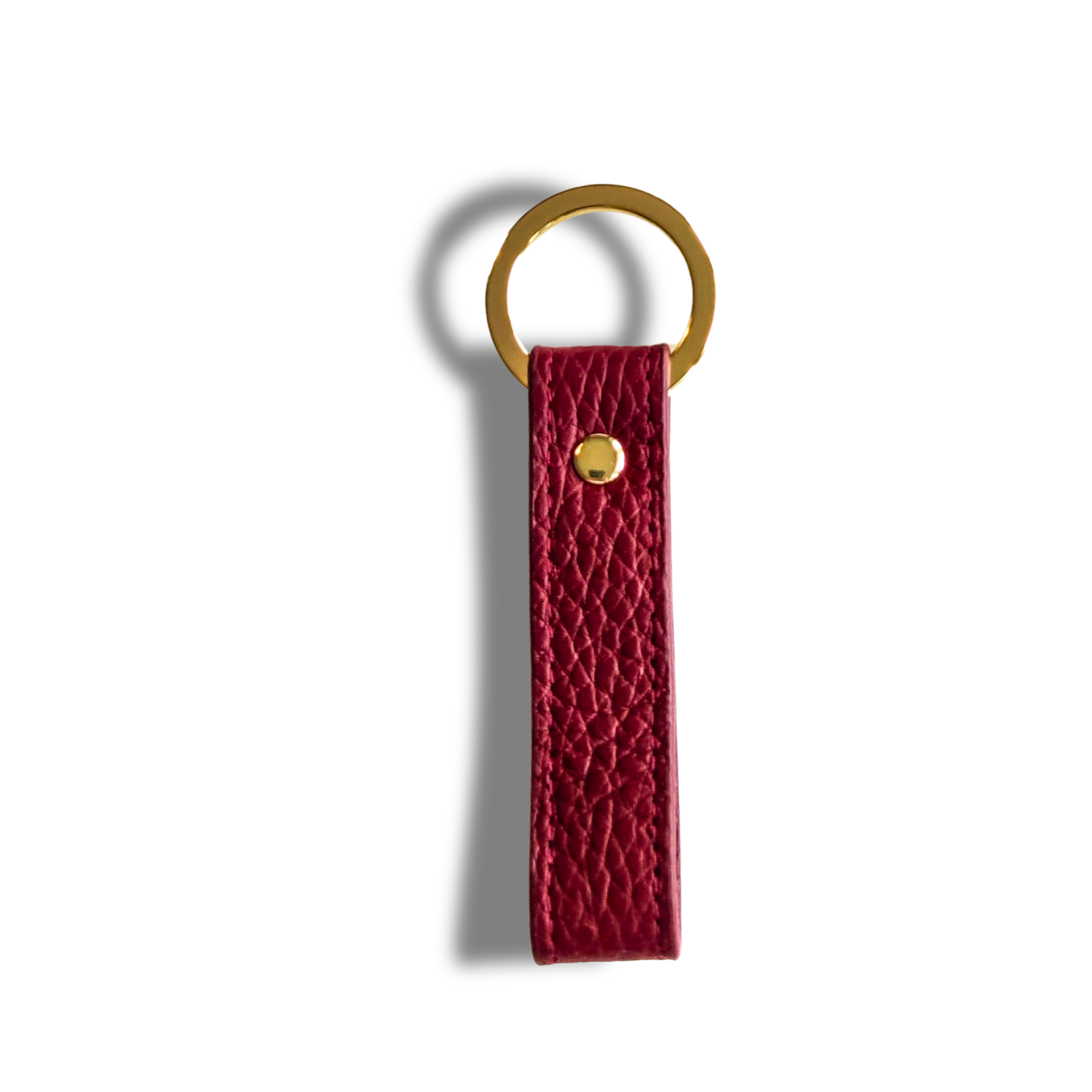 Keycharm Classic Grained Leather | Red